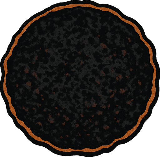 Burnt pancake 2d 2d topdown view topdown view.
In-Game asset.  2d.  High contrast.  No shadows
