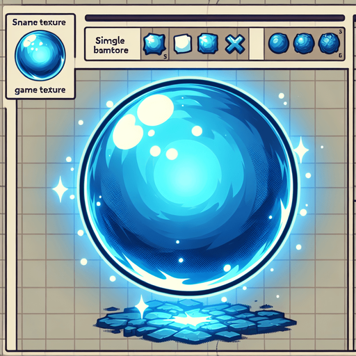 A glowing blue comic energy orb.
Single Game Texture. In-Game asset. 2d. Blank background. High contrast. No shadows.
