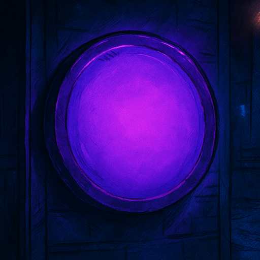 semi-realistic comic book style, moody neon lighting, lo-fi urban atmosphere, rich textures, cinematic framing, purple and blue tones, soft gradients, ambient reflections