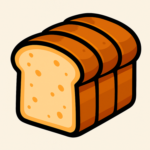 Bread.
In-Game asset.  2d.  High contrast.  No shadows