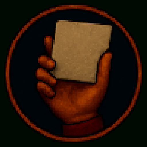 A hand with a piece of opaque plastic