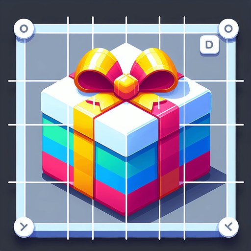 gift wrapped box, vivid colours. with bow on top Single Game Texture. In-Game asset. 2d. Blank background. High contrast. No shadows. Single Game Texture. In-Game asset. 2d. Blank background. High contrast. No shadows.