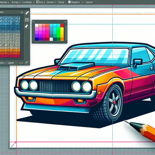 thar car.
Single Game Texture. In-Game asset. 2d. Blank background. High contrast. No shadows.