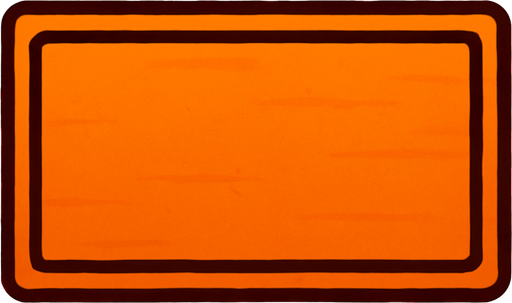 rectangle orange color no background.
In-Game asset.  2d.  High contrast.  No shadows. ractangle