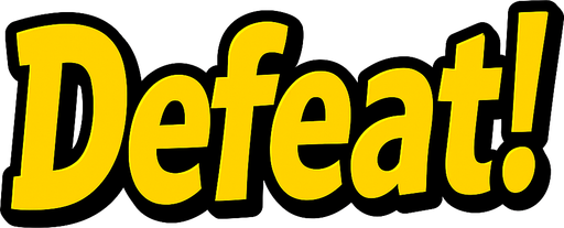 Change the text to say ‘Defeat!’