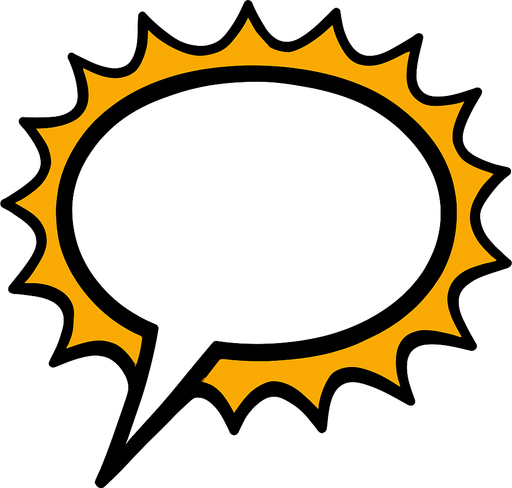 speechbubble.
In-Game asset.  2d.  High contrast.  No shadows