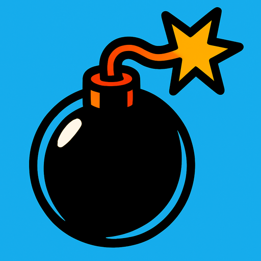 bomba.
In-Game asset.  2d.  High contrast.  No shadows