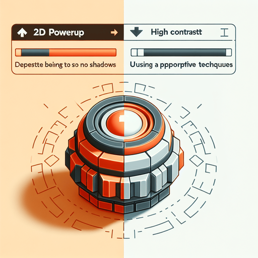 Powerup.
Single Game Texture.  In-Game asset.  2d.  Blank background.  High contrast.  No shadows. 3d