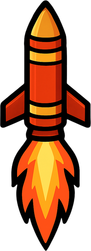 strait flare missile.
In-Game asset.  2d.  High contrast.  No shadows