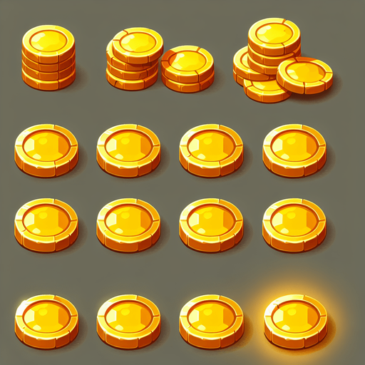 Sonic coins.
Single Game Texture. In-Game asset. 2d. Blank background. High contrast. No shadows.
