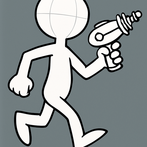 Add alien laser gun in hand