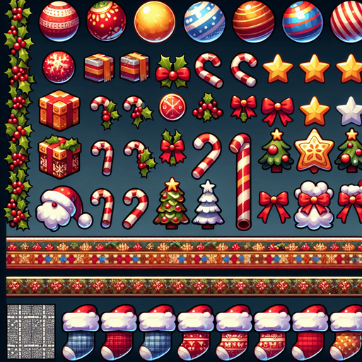 a christmas gift Single Game Texture. In-Game asset. 2d. Blank background. High contrast. No shadows.