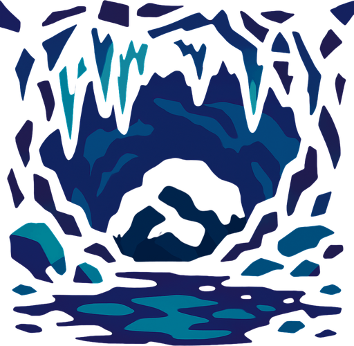 Cave bg.
In-Game asset.  2d.  High contrast.  No shadows