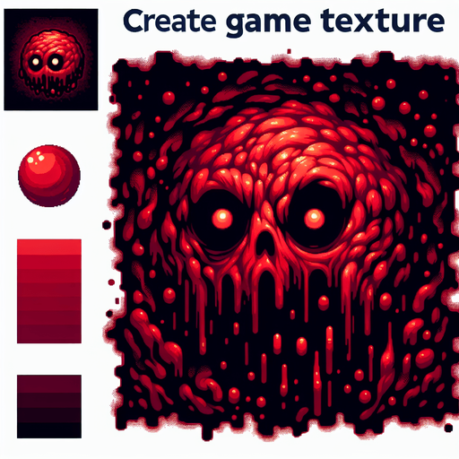 Single Game Texture. In-Game asset. 2d. Blank background. High contrast. No shadows, scary red slime Sprite