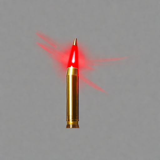 red laser bullet shot. No background. Transparent background. Blank background. No shadows. 2d. In-Game asset. flat