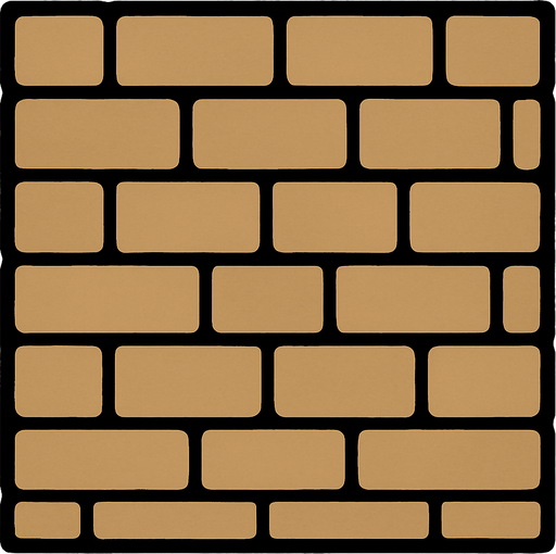 Tan wall.
In-Game asset.  2d.  High contrast.  No shadows