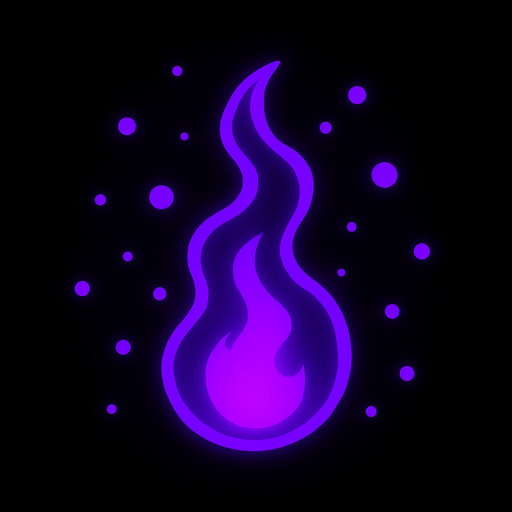 Luz oscura particulas, moradas.
In-Game asset.  2d.  High contrast.  No shadows