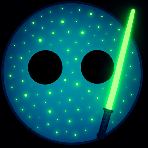 eline parlak yeşil bir kılıç ekle