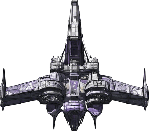 The ship's dominant color will be purple