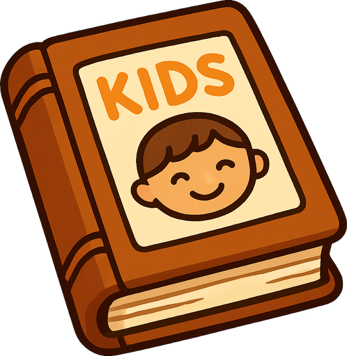 Brown kids book.
In-Game asset.  2d.  High contrast.  No shadows