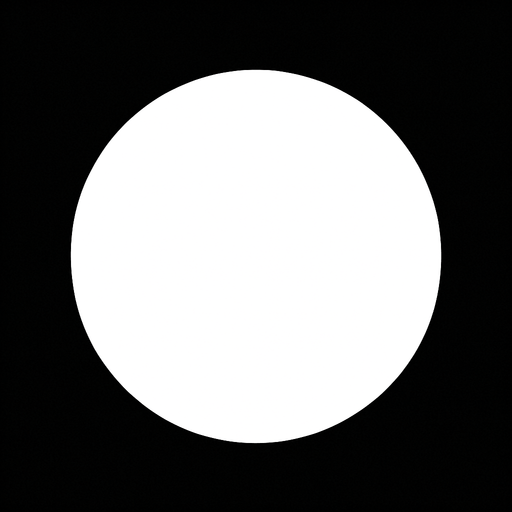 circulo blanco sin bordes.
In-Game asset.  2d.  High contrast.  No shadows