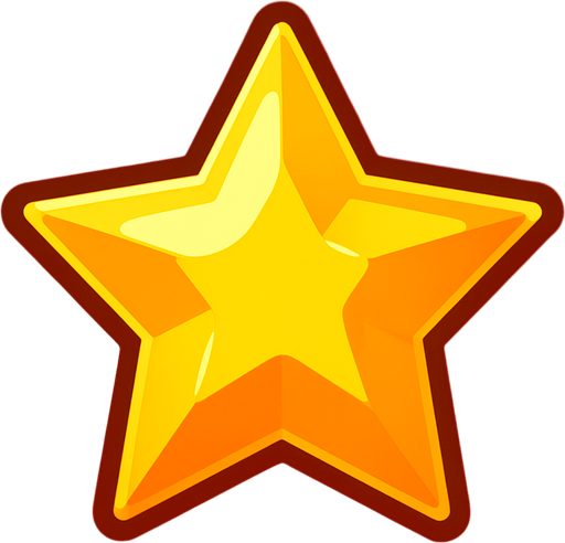 star.
In-Game asset.  2d.  High contrast.  No shadows