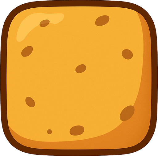potato colour square with round corners, flat shaded, hyper casual game.
Single Game Texture. In-Game asset. 2d. Blank background. High contrast. No shadows.