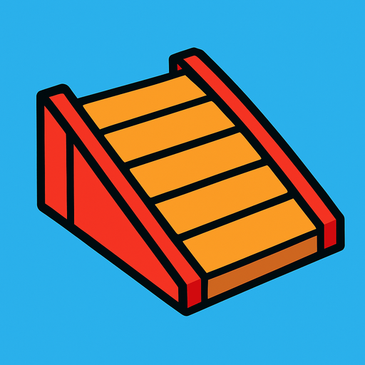 Ramp.
In-Game asset.  2d.  High contrast.  No shadows