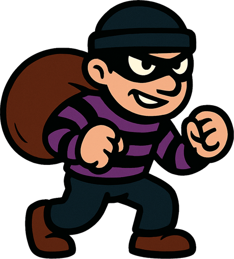 Ladron.
In-Game asset.  2d.  High contrast.  No shadows