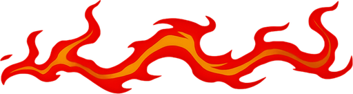 red fire line.
In-Game asset.  2d.  High contrast.  No shadows
