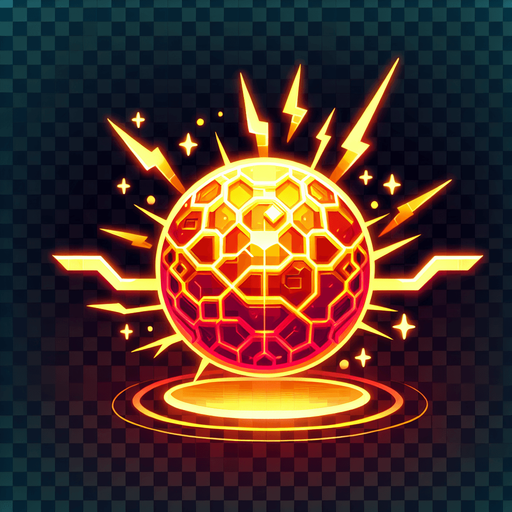 "A glowing neon power-up bit in electric golden shaped like a sphere shard. The object should have a vibrant futuristic glow, clearly distinct from red or orange obstacles. The background should be transparent. Style: cyberpunk, suitable for a neon-themed endless runner game.".
Single Game Texture.  In-Game asset.  2d.  Blank background.  High contrast.  No shadows