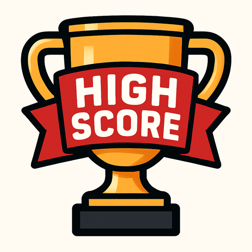 En yüksek skoru gösteren kupa logosu.
In-Game asset.  High contrast.  No shadows