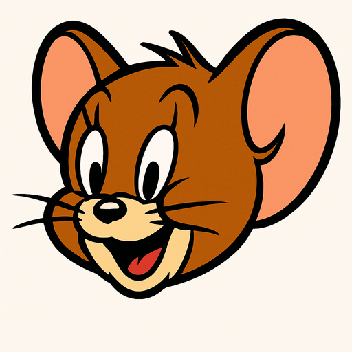 Tom ve Jerry çizgi filminden jerry'nin kafasını oluştur.
In-Game asset.  High contrast.  No shadows