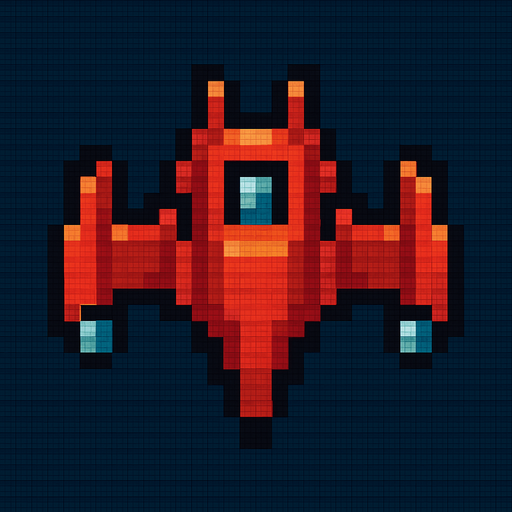 enemy spaceship 8 bit