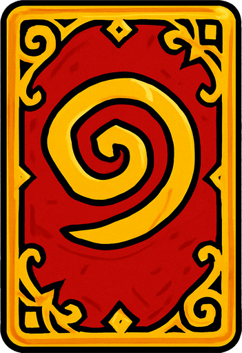 cardback.
In-Game asset.  2d.  High contrast.  No shadows