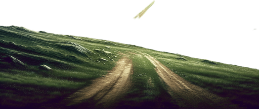 2d classic landscape. night sky .horizontaly soil surface road.  far distance meadow wit dark green meadow and epic medieval city.
Single Game Texture.  In-Game asset.  2d.