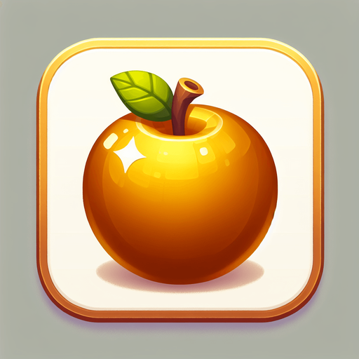 Golden Apple
Single Game Texture. In-Game asset. 2d. Blank background. High contrast. No shadows.