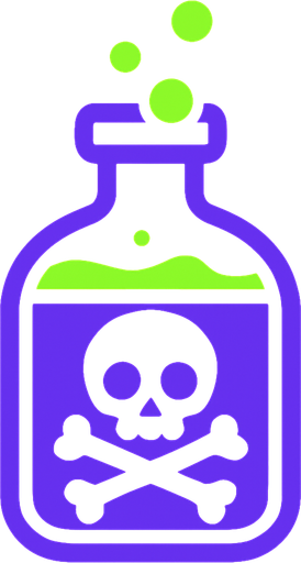 2d Poison.
In-Game asset.  2d.  High contrast.  No shadows