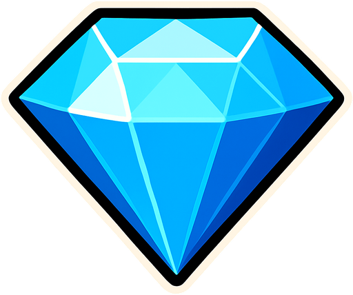 diamond.
In-Game asset.  2d.  High contrast.  No shadows