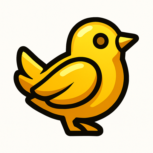 oyunlardaki altın kuş.
In-Game asset.  2d.  High contrast.  No shadows