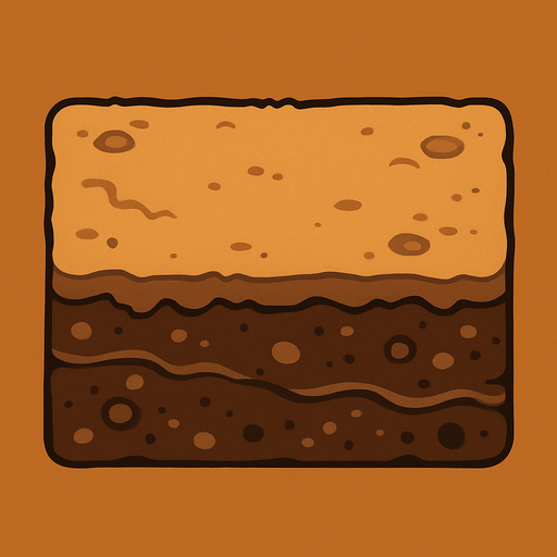 düz toprak resmi.
In-Game asset.  2d.  High contrast.  No shadows