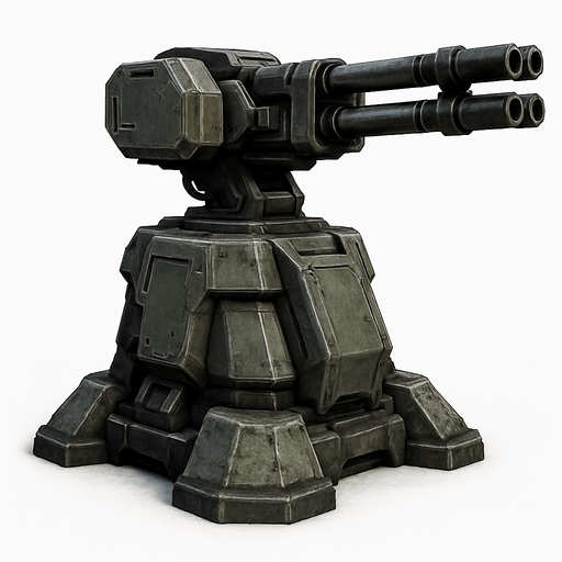 Uzay Savunma Kulesi - Yazısız - Gerçekçi.
In-Game asset.  High contrast.  No shadows