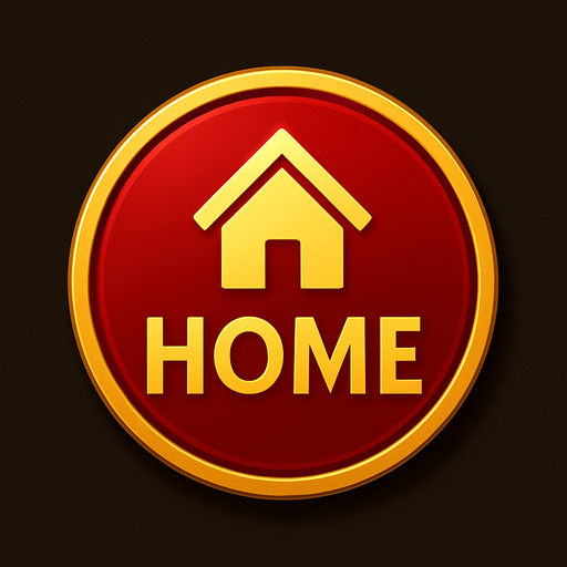 ¡Entendido! Si el botón "Home" se pierde en el fondo de la tragamonedas, necesitamos darle un estilo que lo haga destacar más, manteniendo la coherencia con "La Tentación Dorada". Aquí tienes un prompt con un enfoque diferente:

Prompt para Upit: Asset Botón "HOME" (Estilo Destacado)
"Crea un asset visual para un botón 'HOME' (Inicio) de casino de lujo, diseñado para destacar claramente en la interfaz de la tragamonedas.

Objetivo: Un botón fácilmente visible y reconocible para regresar al menú principal, con un estilo que contraste con el fondo de la tragamonedas pero que siga siendo elegante.

Diseño:

Forma: Un círculo o un óvalo con un color de base sólido y llamativo que contraste con los tonos oscuros y brillantes de la tragamonedas. Considera un rojo rubí intenso, un verde esmeralda brillante o un dorado más saturado.

Símbolo Central: Un icono de casa estilizado y elegante en blanco puro o dorado brillante, para que resalte sobre el color de base. También podría ser la palabra.
In-Game asset.  2d.  High contrast.  No shadows