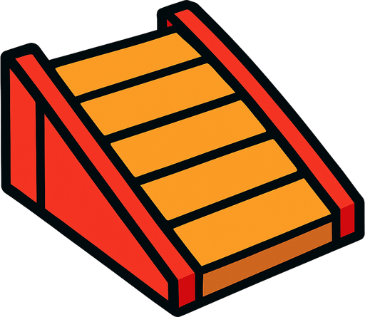 Ramp.
In-Game asset.  2d.  High contrast.  No shadows