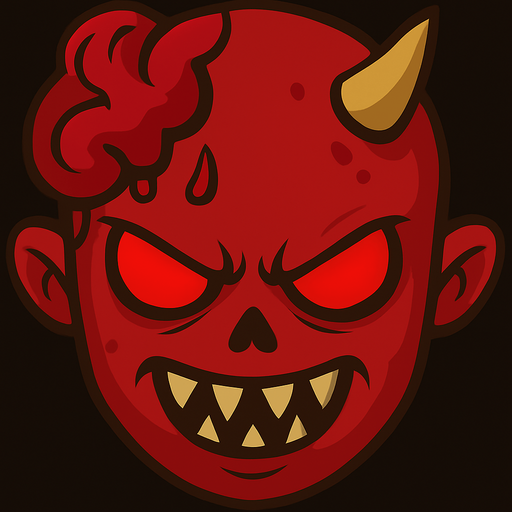 Hake his skin red and add horns