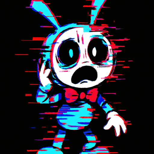 Pibby glitch pomni.
In-Game asset.  High contrast.  No shadows