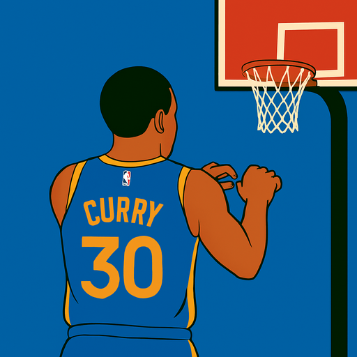 Change picture so his hands are down preparing to shoot