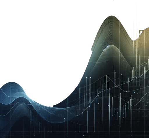 A Technical dark background. Nothing just a gradiant of colors from black to dark blue. Theme : stock market.
background
