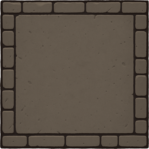 Düz sade kare duvar.
In-Game asset.  2d.  High contrast.  No shadows