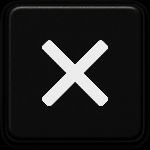 Replace arrow to white X